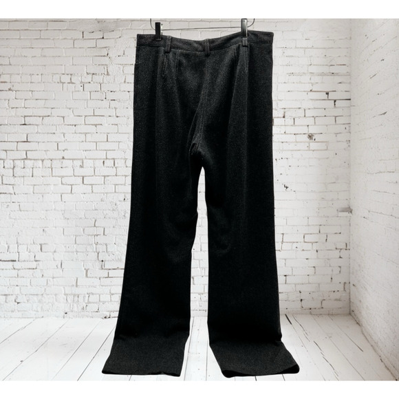 J. Crew Women's Trouser Pants Size 10 Tall Campbell Wool Blend Straight Leg Gray - Picture 2 of 10